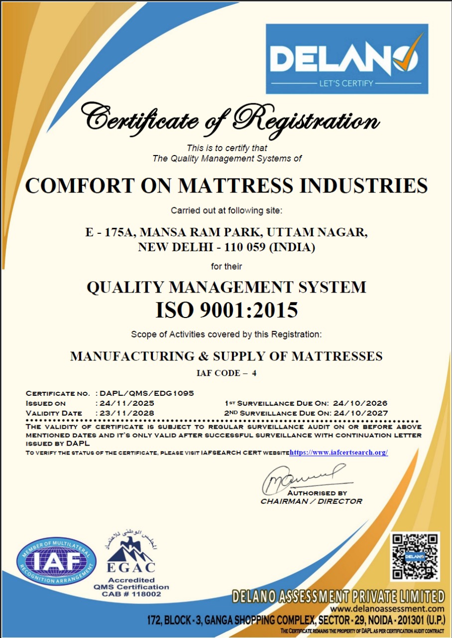 ISO 9001:2015 Quality Management System Certificate